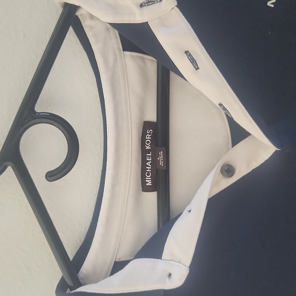 Michael Kors Dark Blue Polo with White Trim - Picture 5 of 6